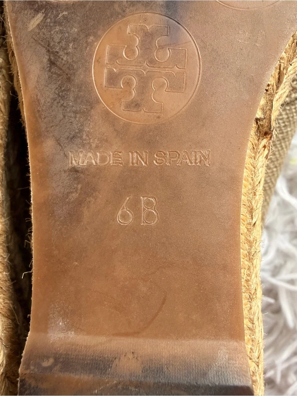Tory Burch tan gold